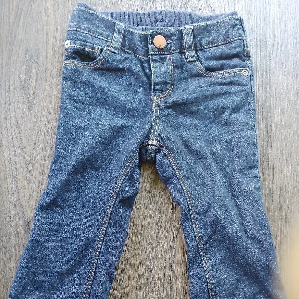 Baby Gap Straight Fit Polka Dot Lined Jeans